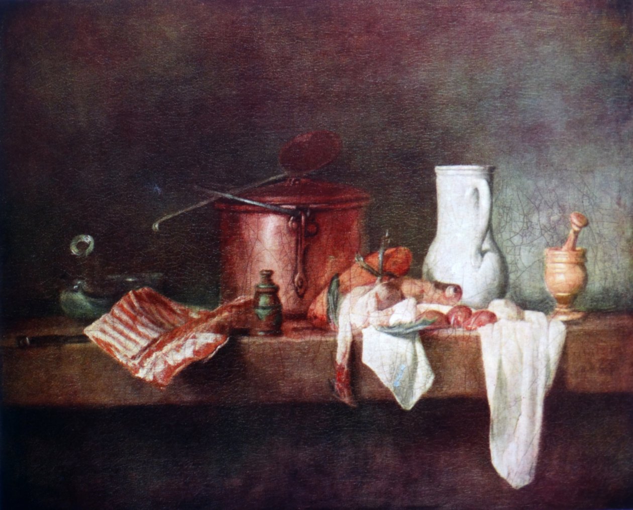 Mutfak Natürmort 1735 Jean-Baptiste-Siméon Chardin by Jean Baptiste Simeon Chardin