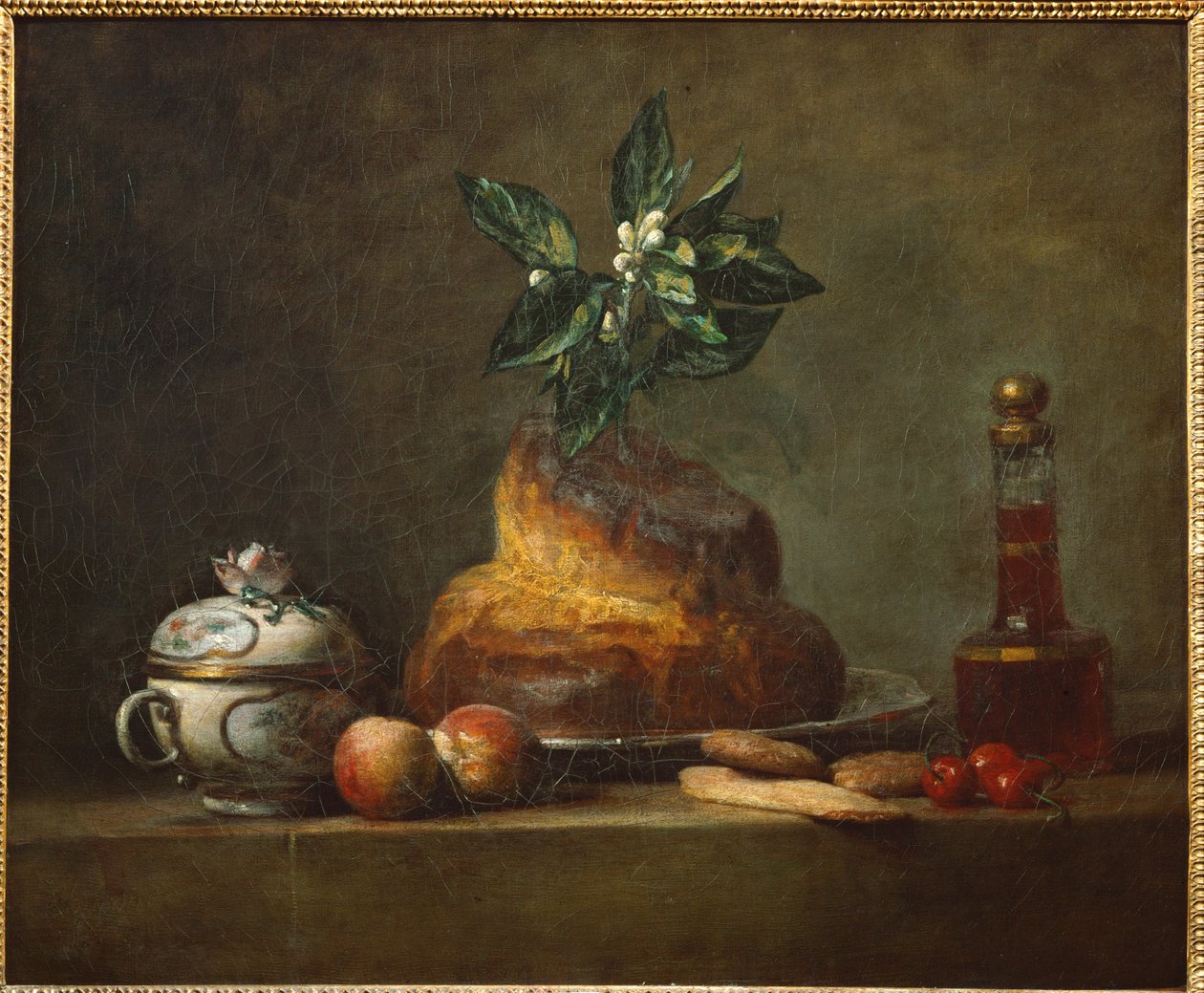 La Brioche ... by Jean-Baptiste Simeon Chardin