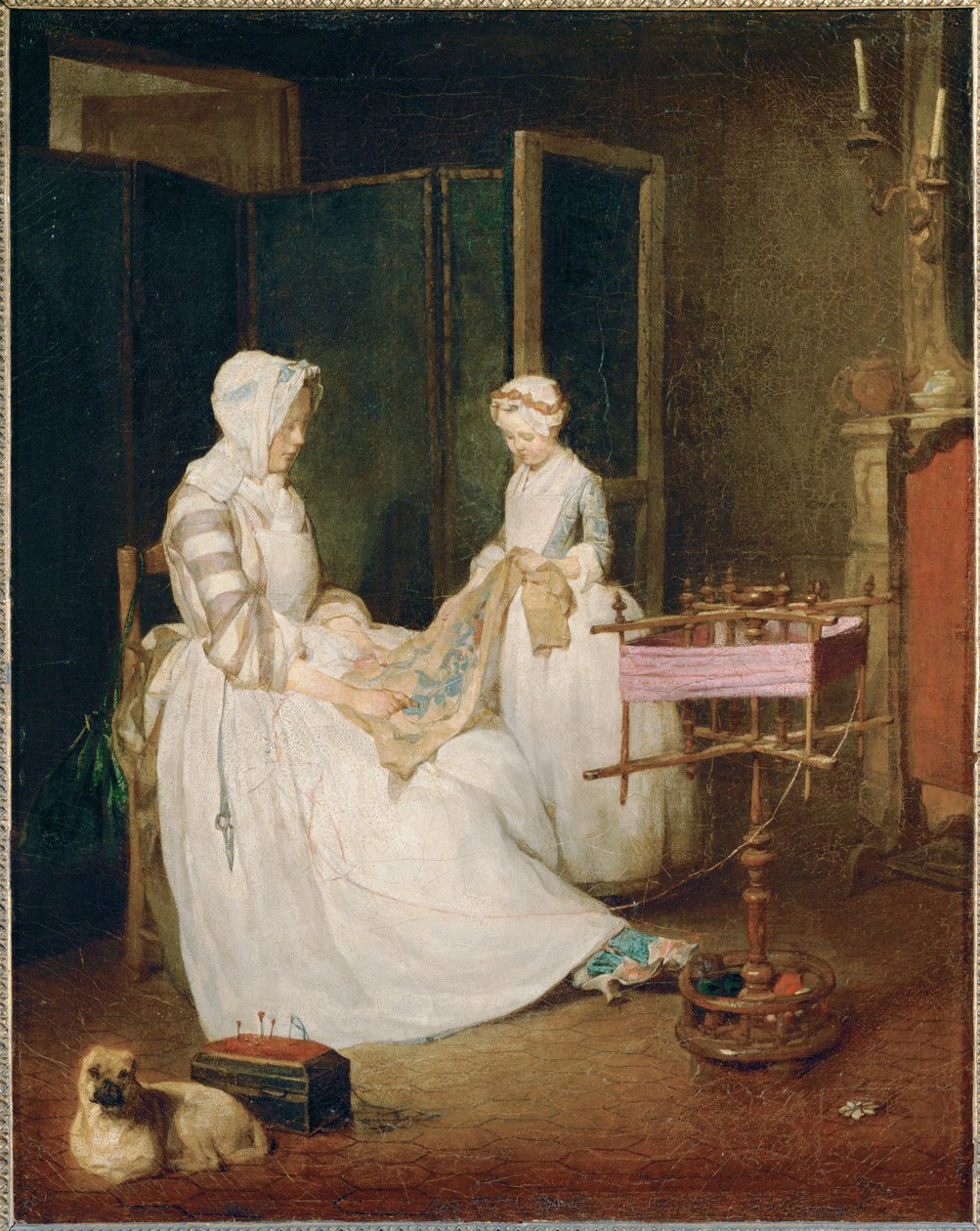 La mere laborieuse - çalışkan anne ... by Jean-Baptiste Simeon Chardin