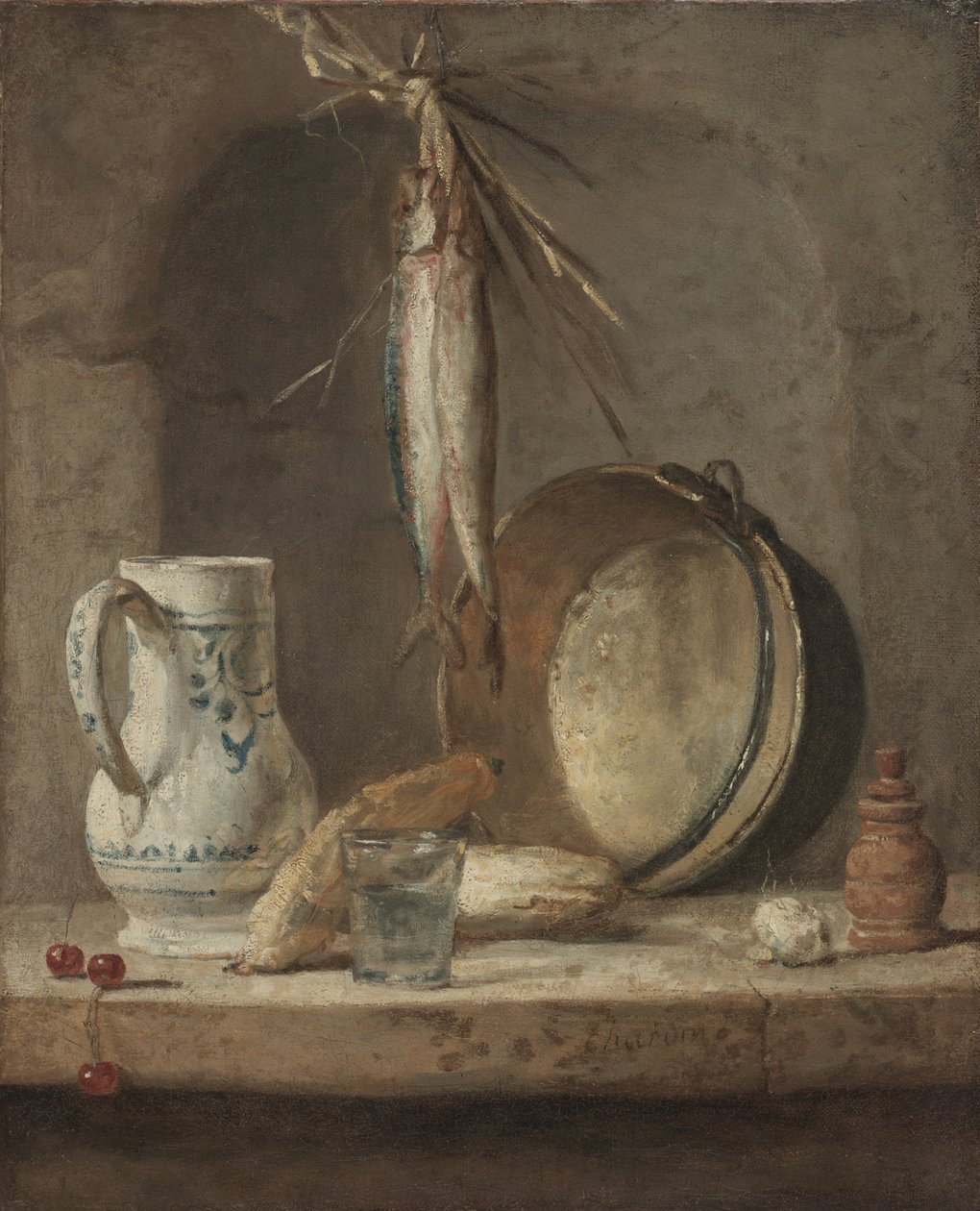 Ringa ile Natürmort, c.1735 (tuval üzerine yağlı boya) by Jean Baptiste Simeon Chardin