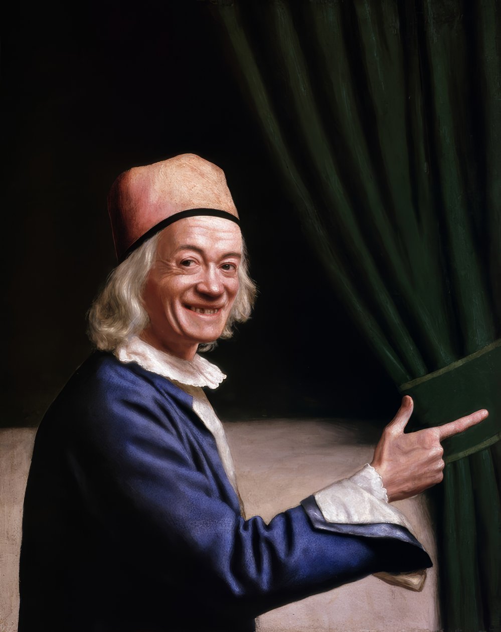 Liotard gülüyor by Jean-Etienne Liotard