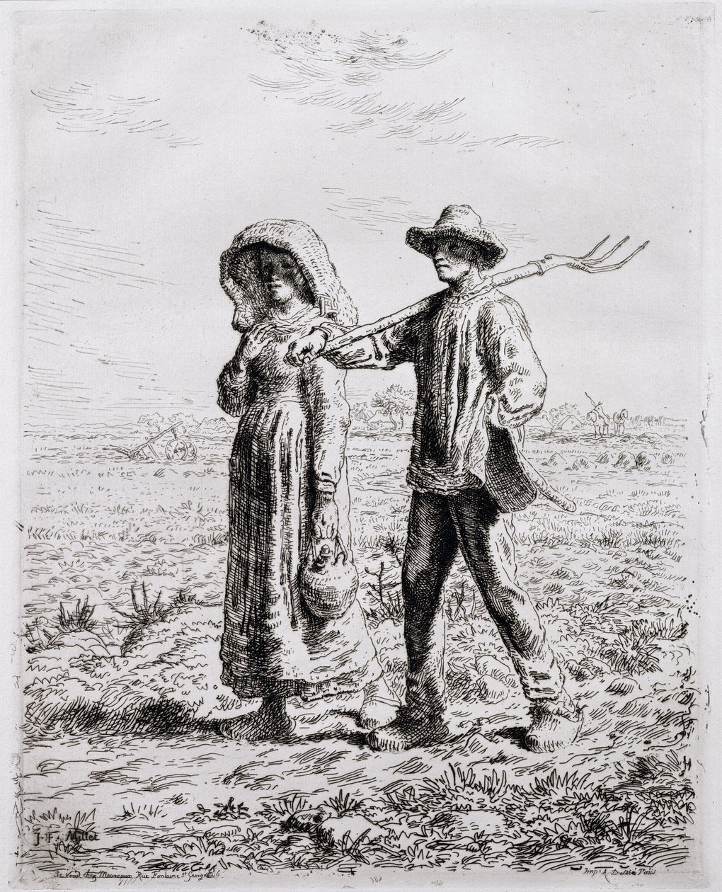 İşe Başlamak, 1863 by Jean Francois Millet