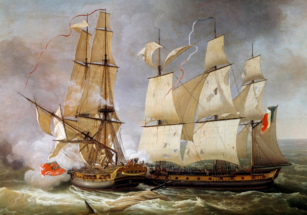 Fransız korvet “La Bayonnaise” ile İngiliz firkateyni “L
