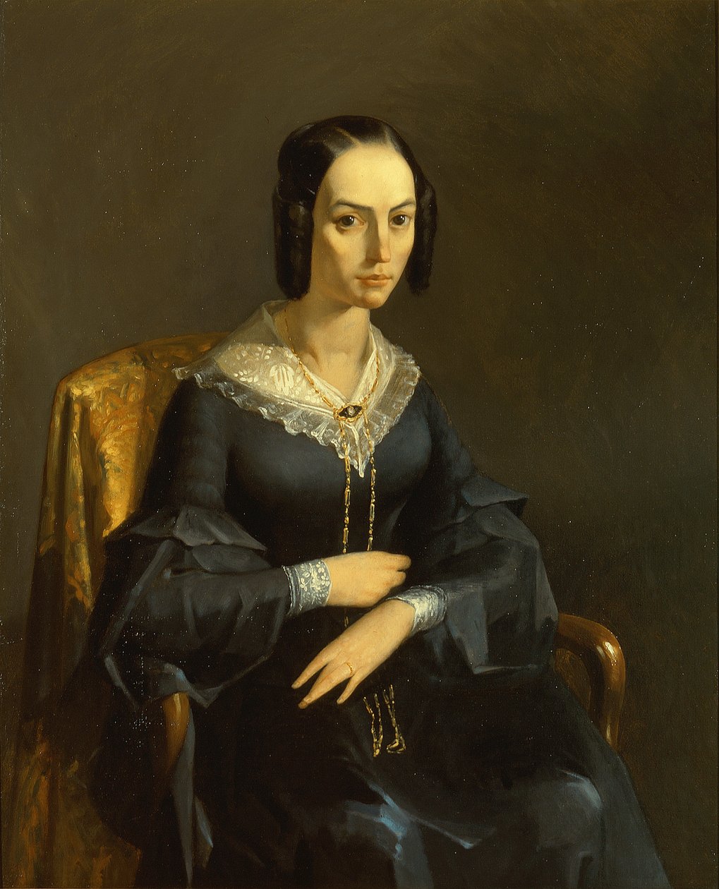 Valmont Kontesi, c.1841 (tuval üzerine yağlıboya) by Jean-Francois Millet