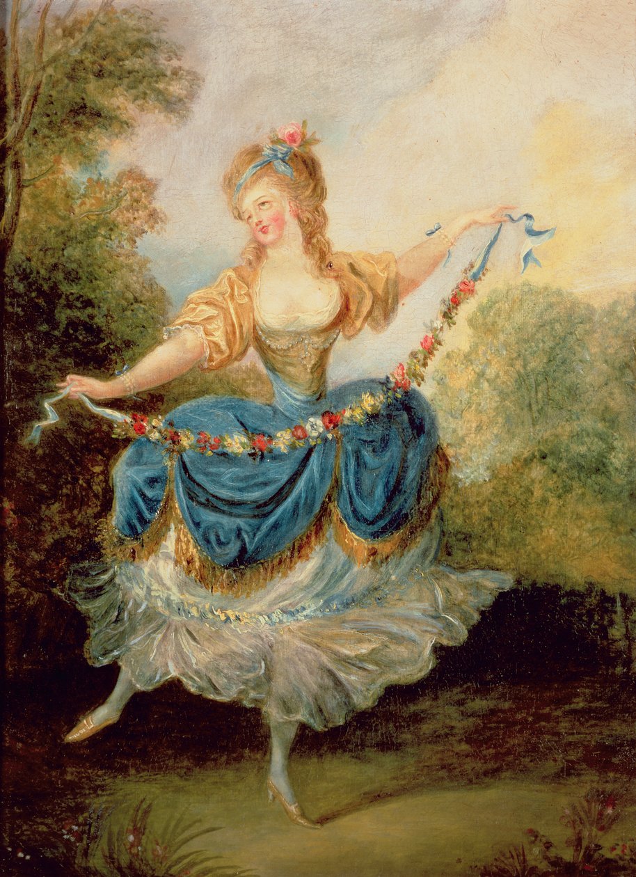 ಗಾರ್ಲ್ಯಾಂಡ್ಟರ್ಕ್ ಜೊತೆ ನರ್ತಕಿ by Jean Frederic Schall