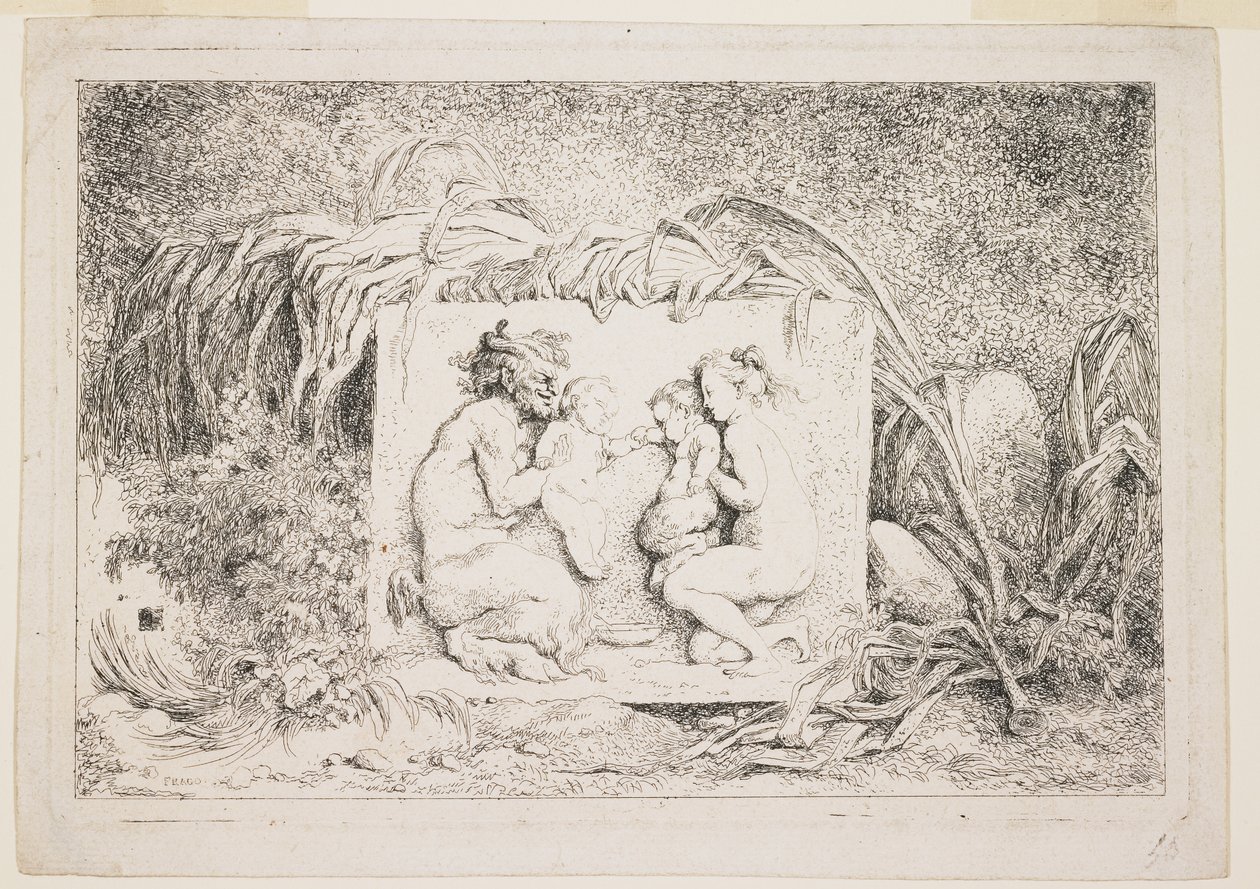 Satyr Ailesi, 1763 by Jean Honore Fragonard