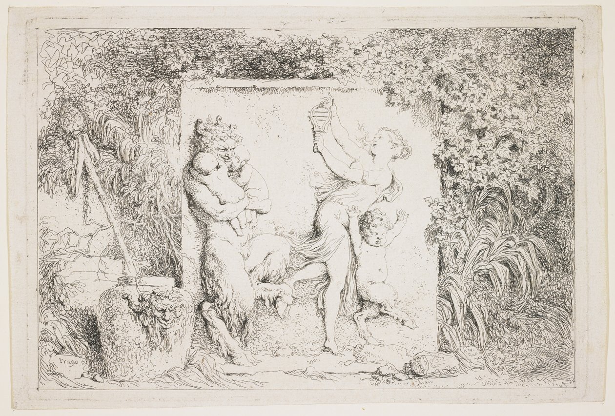 Satirler Dansı, 1763 by Jean Honore Fragonard