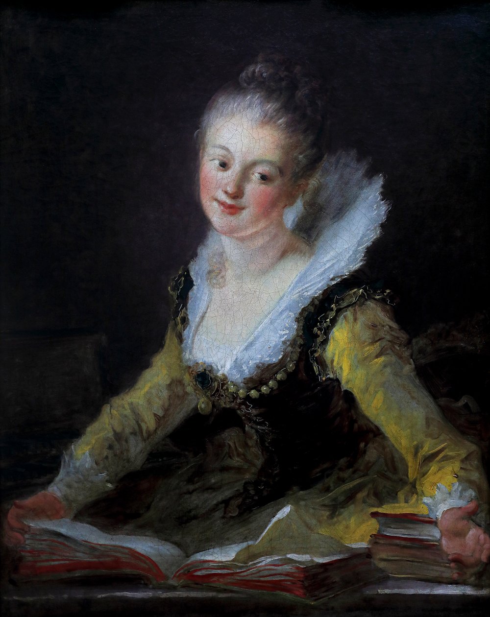 Fantezi figürü. Anne-Louise Brillon de Jouy'un Varsayılan Portresi by Jean Honore Fragonard