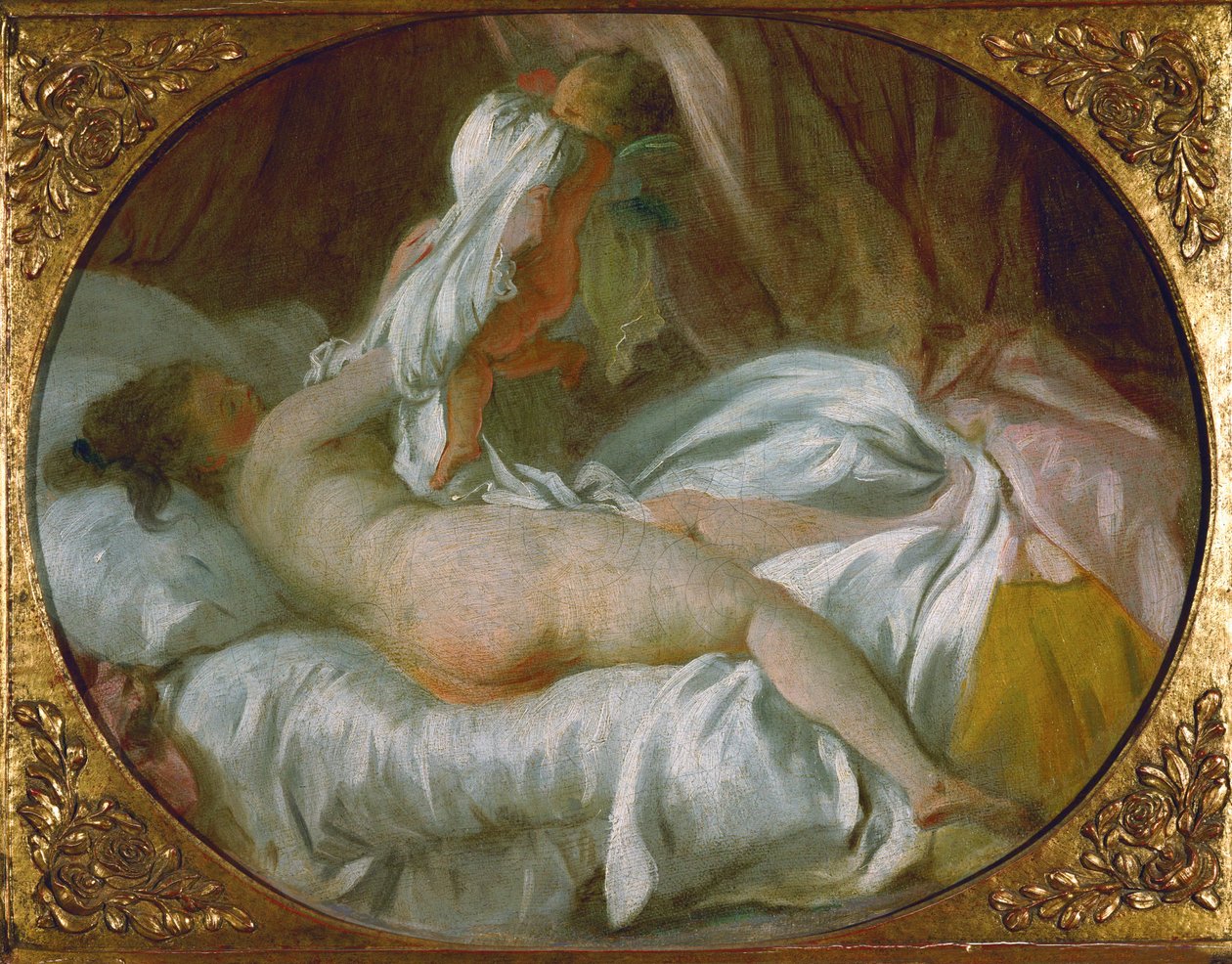 Gömleği çıkar... by Jean Honore Fragonard