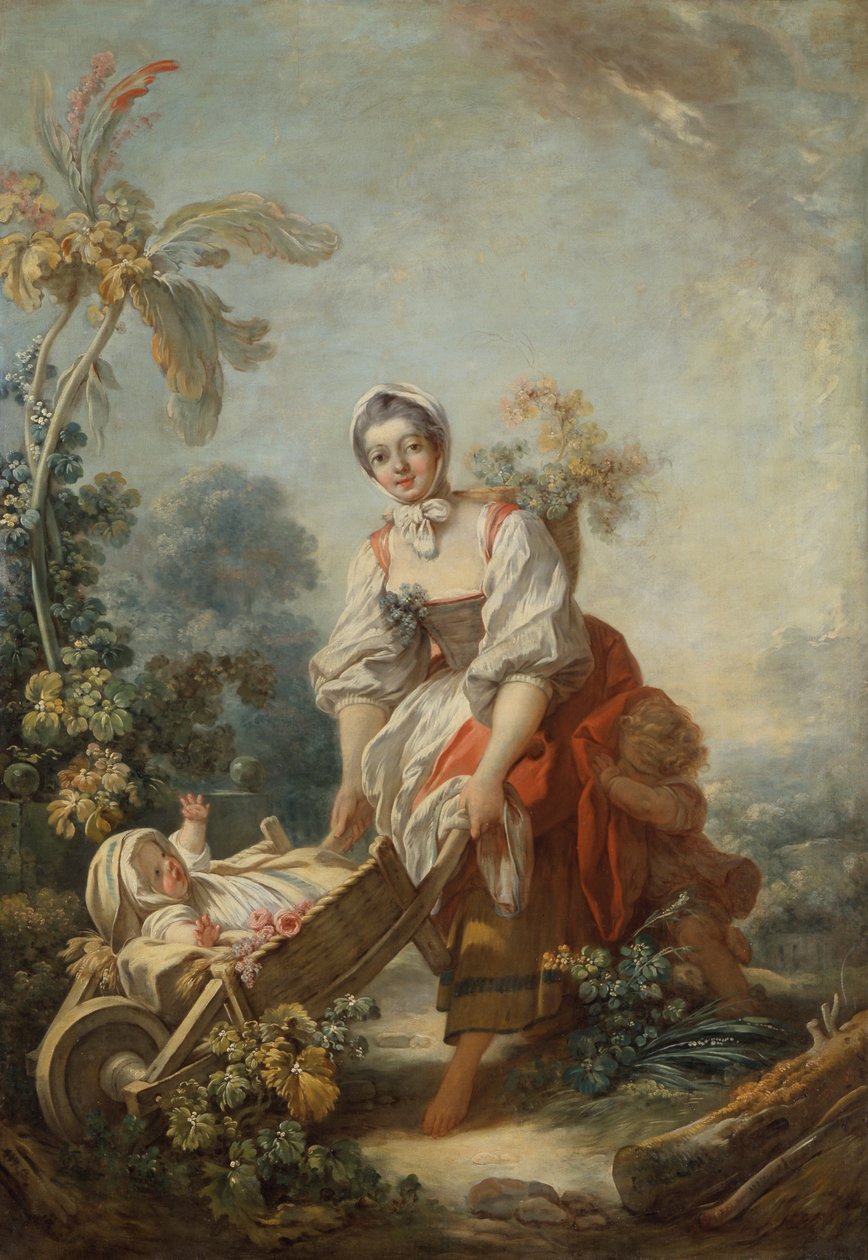 Anneliğin Sevinçleri by Jean Honore Fragonard