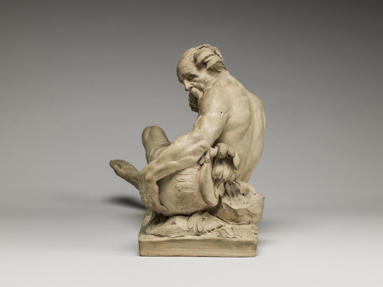 ನದಿ ದೇವರು, 1755 (ಟೆರಾಕೋಟಾ) ಟರ್ಕ್ by Jean Jacques Caffieri