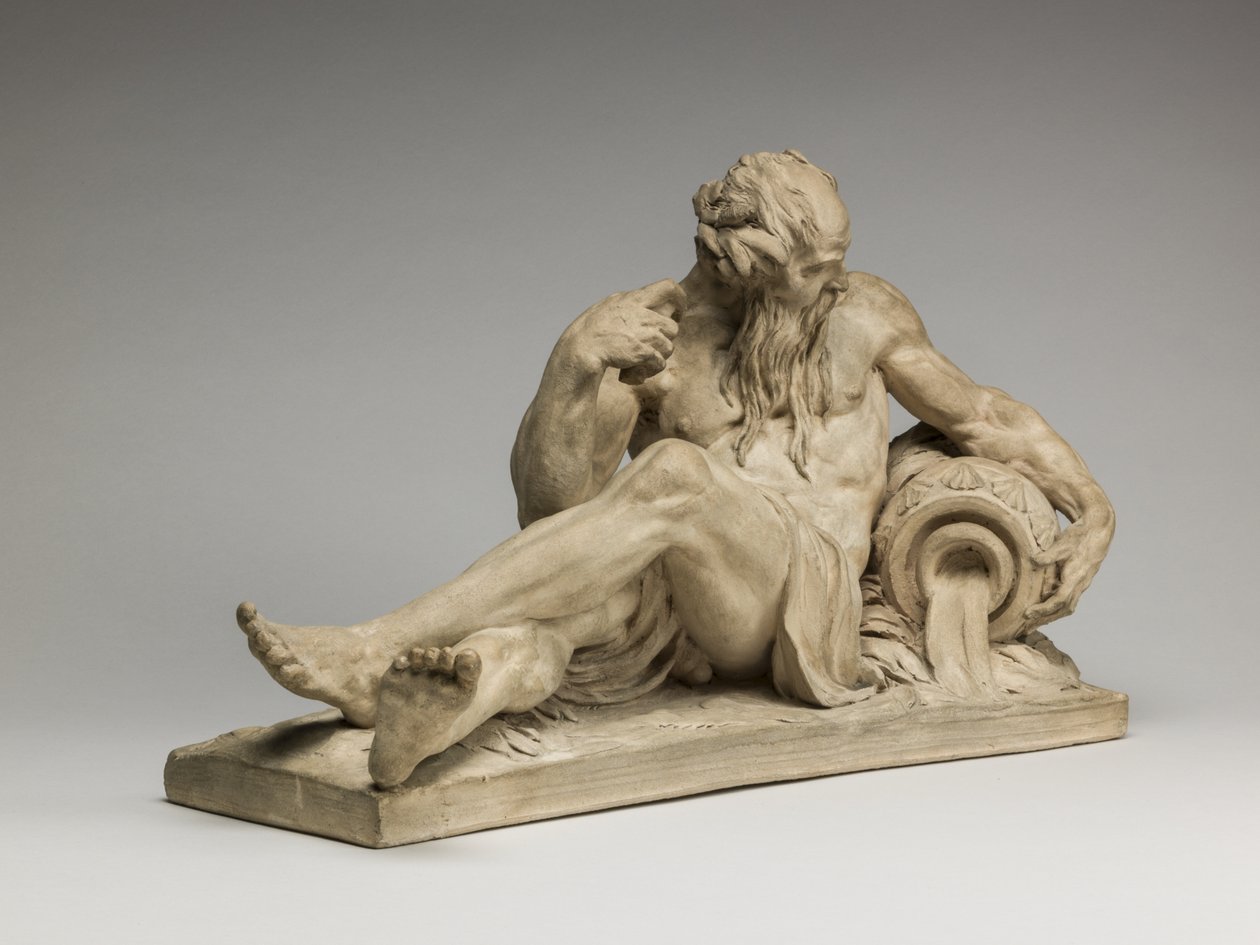 Nehir Tanrısı, 1755 (pişmiş toprak) by Jean Jacques Caffieri