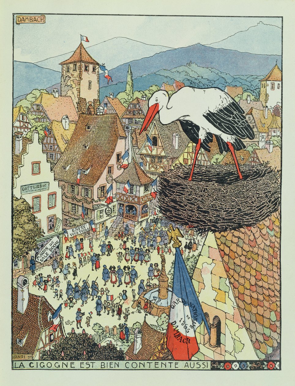 Fransız Birliklerinin Dambach, Alsace