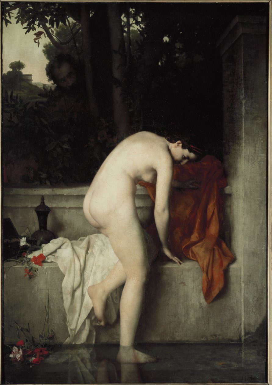 Suzanne Banyoda olarak da bilinen Chaste Suzanne - Jean Jacques Henner tarafından tablo by Jean Jacques Henner