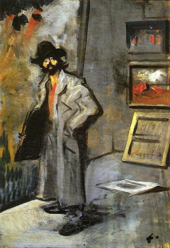 Bir klasör ile ressam by Jean Louis Forain