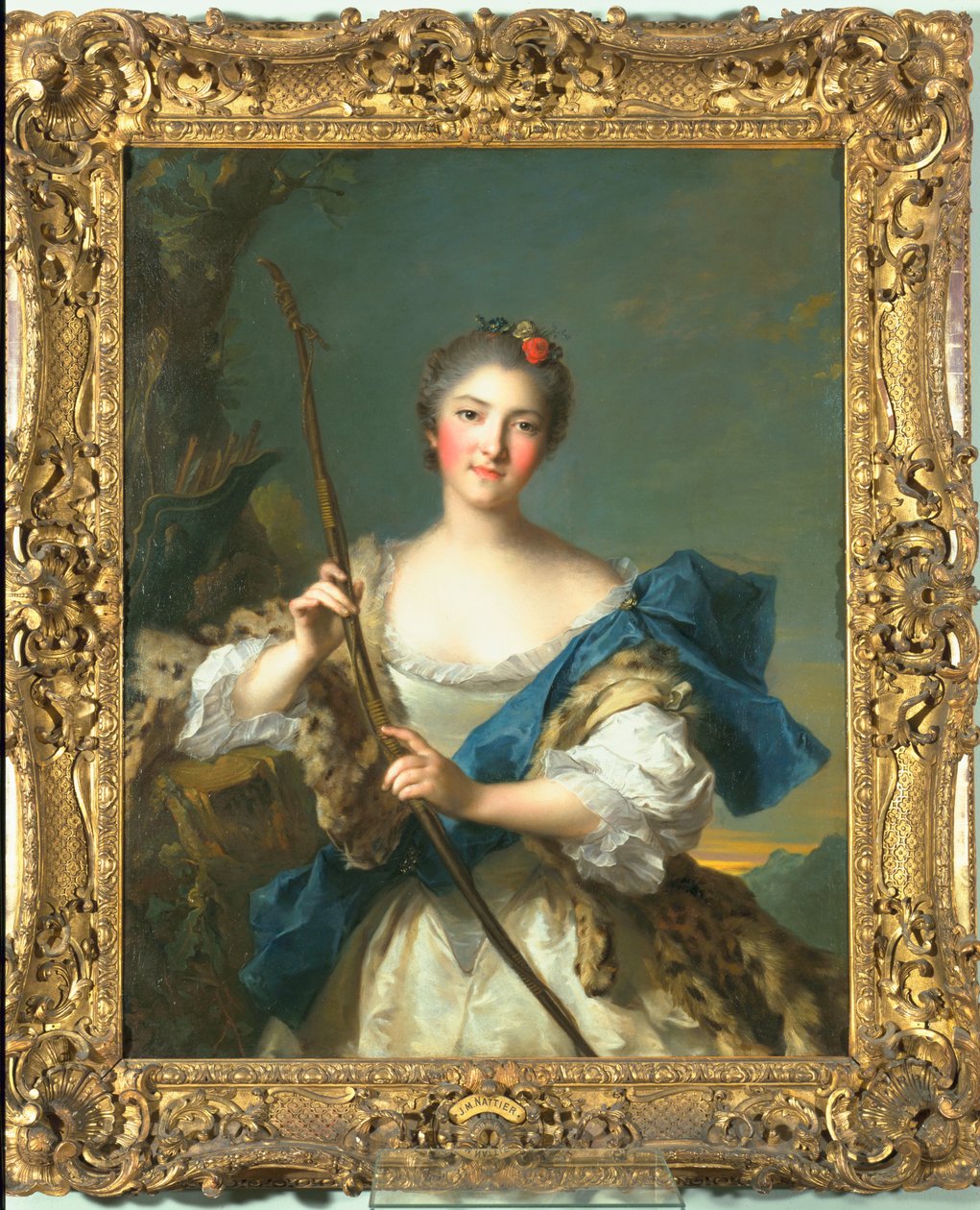 Matmazel de Migieu, Diana rolünde, 1742 by Jean Marc Nattier