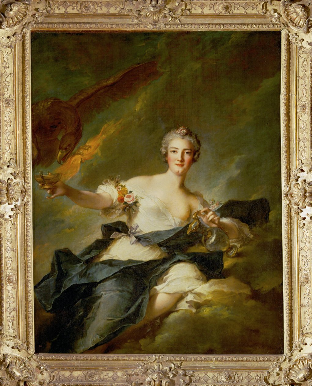 La duchess de Chaulnes represente en Hebe - Hebe olarak Chaulnes düşesi ... by Jean-Marc Nattier