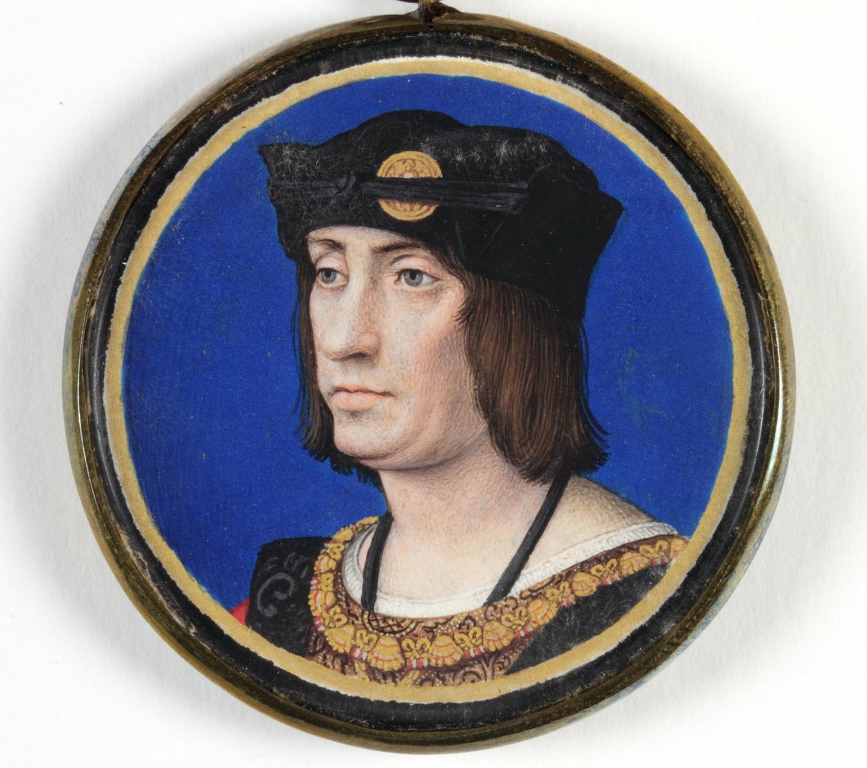 Fransa Kralı XII. Louis (parşömen üzerine suluboya ve gövde rengi) by Jean (attr.to) Perreal