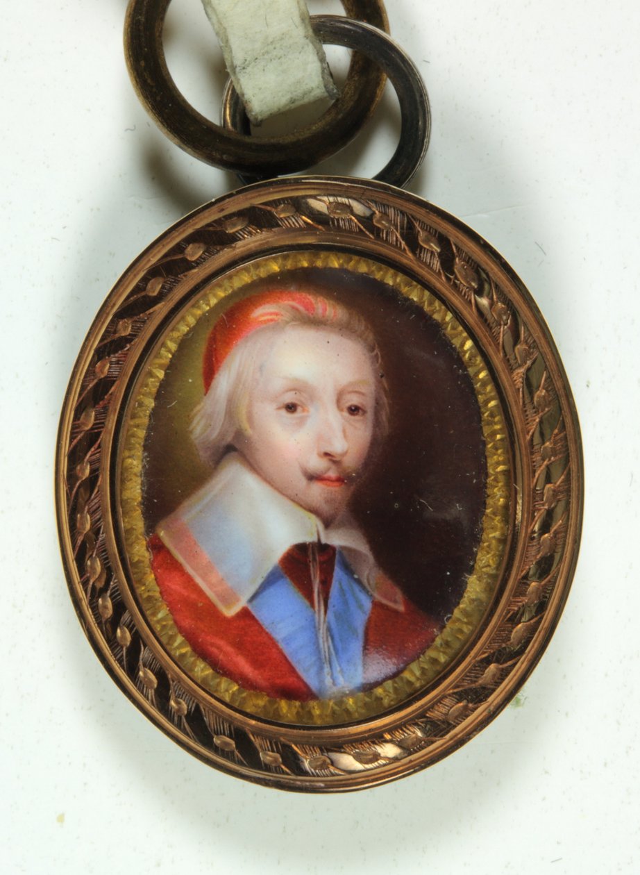 Armand-Jean Du Plessis, Kardinal, Richelieu Dükü (emaye) by Jean (school of) Petitot