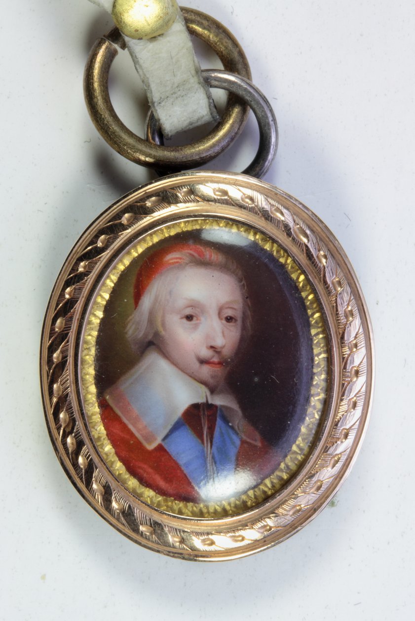 Armand-Jean Du Plessis, Kardinal, Richelieu Dükü (emaye) by Jean (school of) Petitot