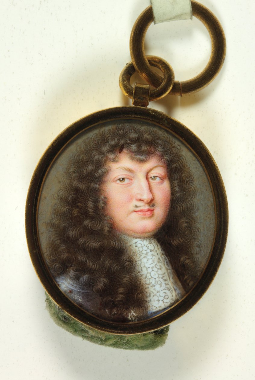 Louis XIV (emaye) by Jean Adam Mathieu