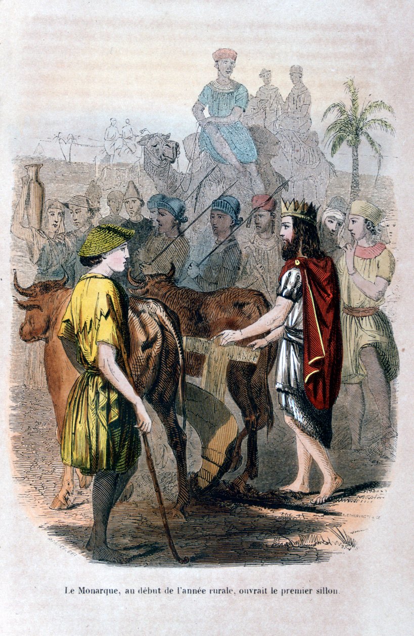 Kırsal Yılın Başında Hükümdar, İlk Oluk Açtı, 1847 by Jean Adolphe Beauce