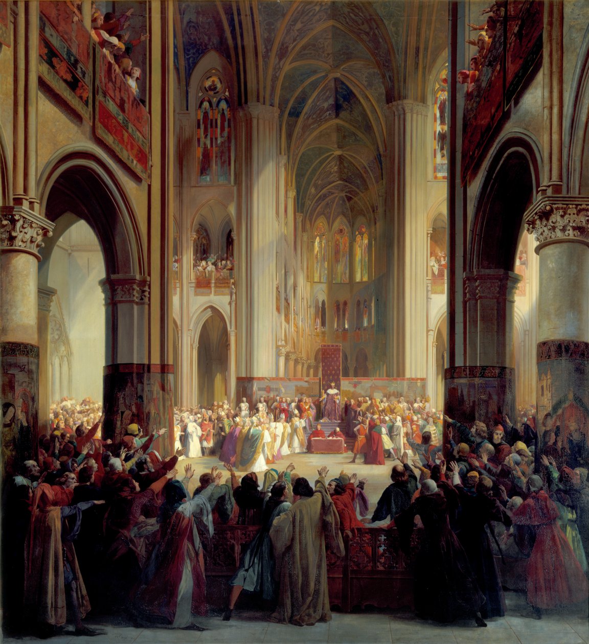 Paris Eyaletleri Generali, 1328, 19. yüzyılın ortaları. by Jean Alaux