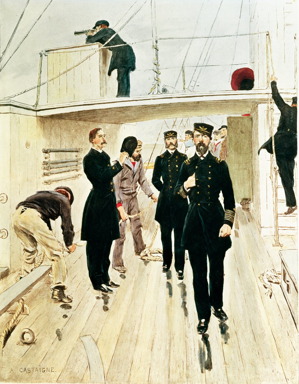 ABD Donanması: Tuğamiral, Kaptan ve Ensign by Jean Alexandre Michel Andre Castaigne