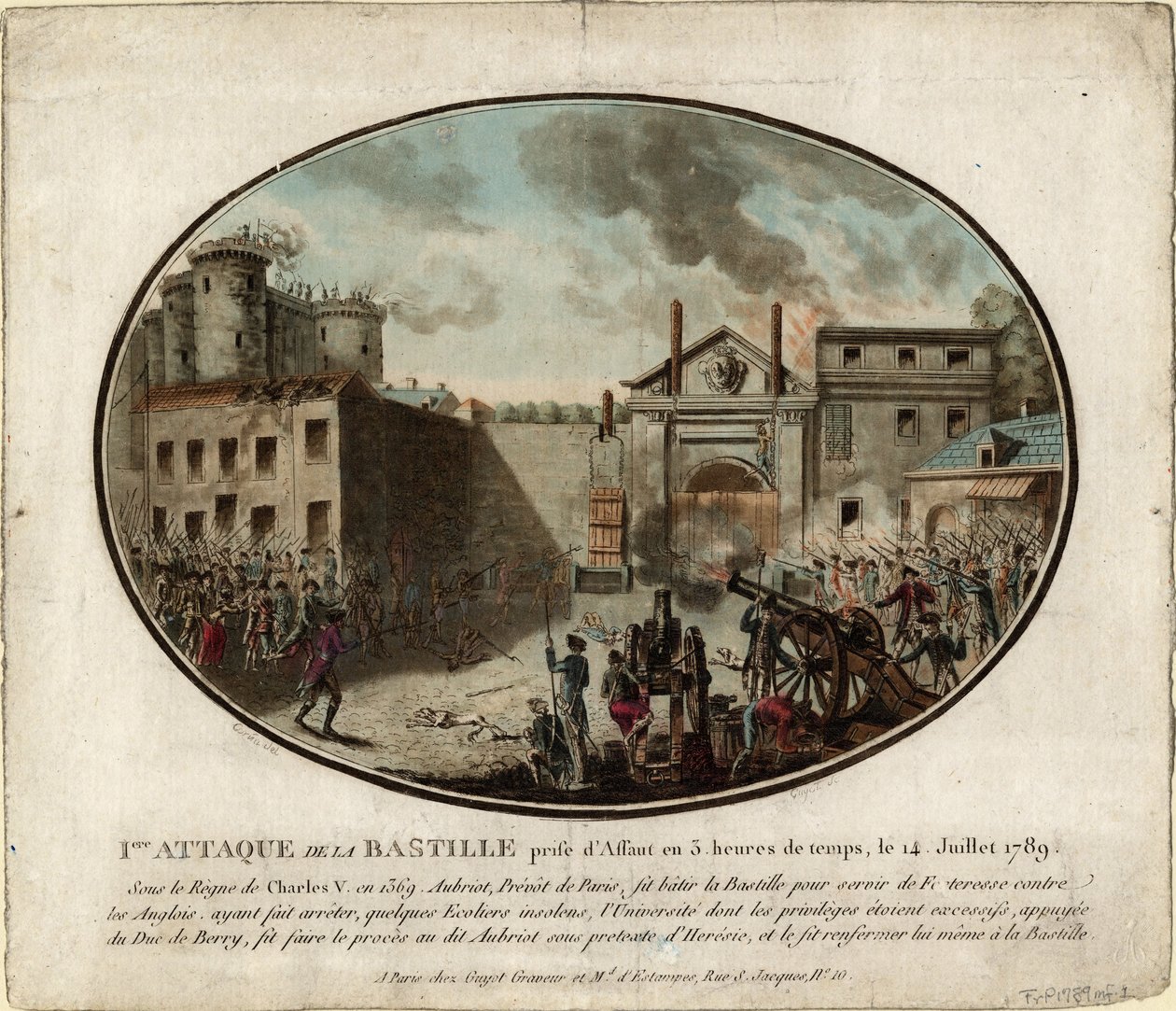 14 Temmuz 1789 1789 Bastille Baskını by Jean Alexis Cornu