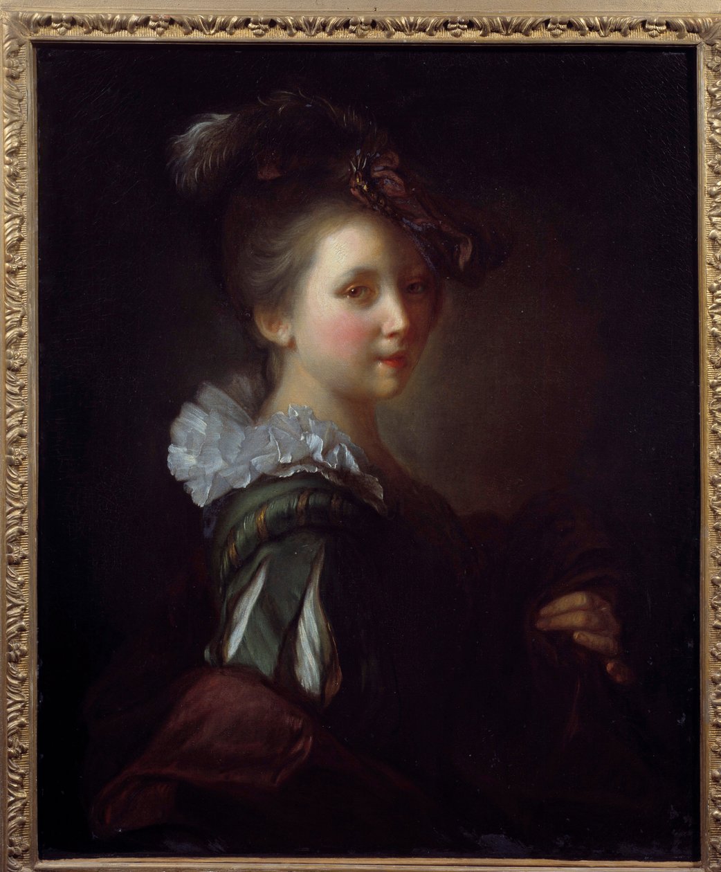 Kadın Portresi Resmi Jean Alexis Grimou (1680-1740) 18. yüzyıl Toulouse, Musee des Augustins by Jean Alexis Grimou