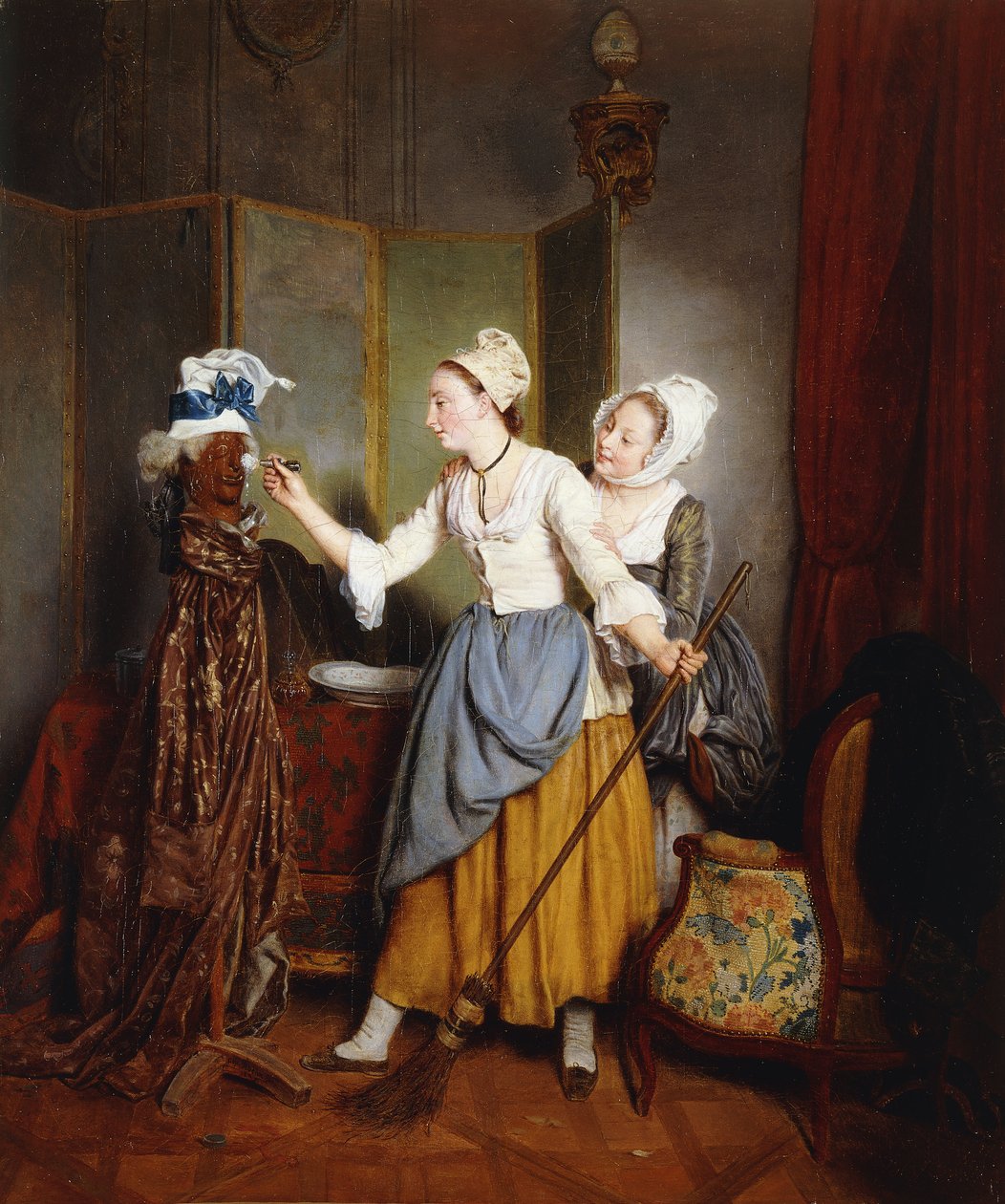 Manken Giydirme; Mankenin Tuvaleti, 1835 by Jean Alphonse Roehn
