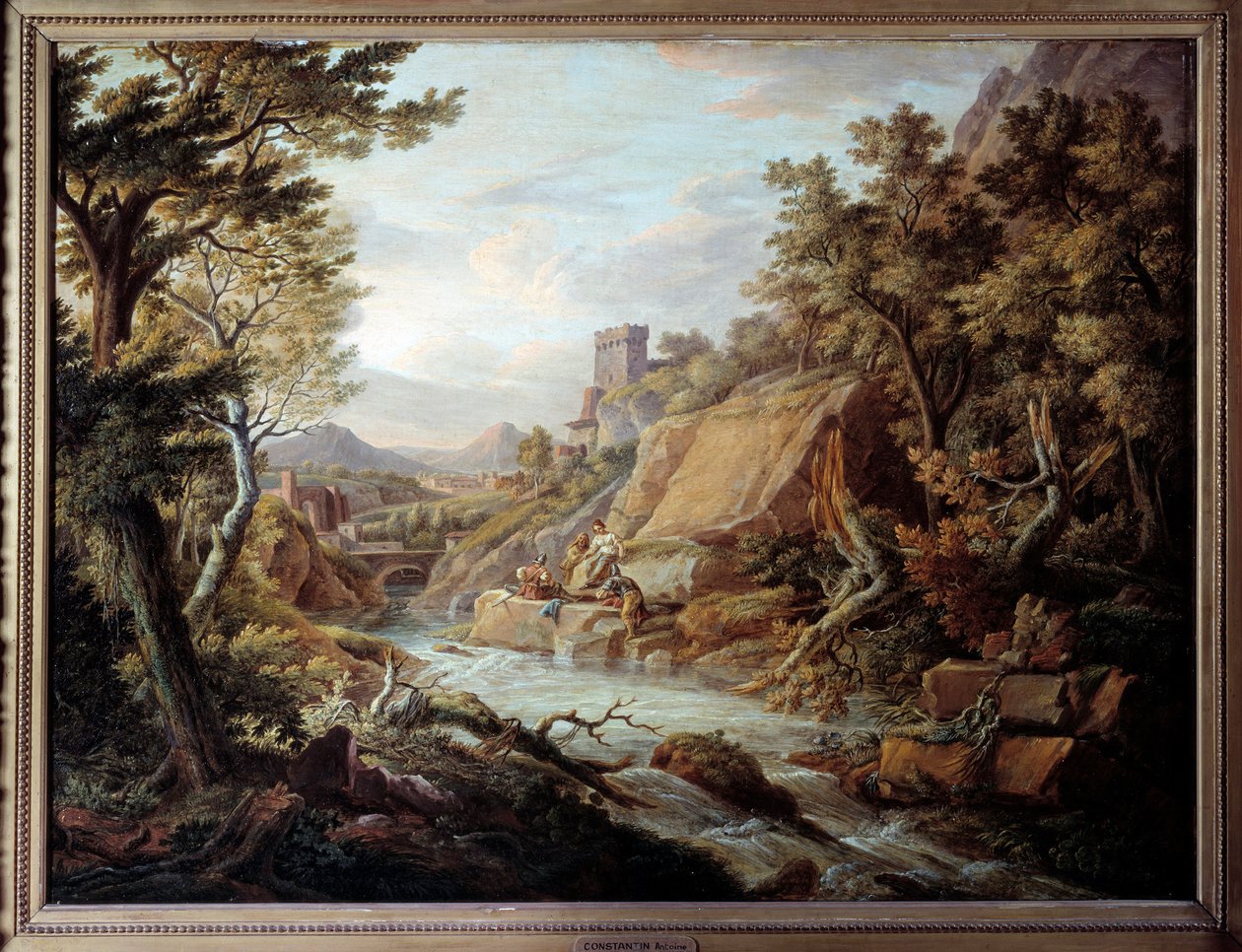 Manzara ve nehir. Jean Antoine Constantin tarafından boyama by Jean Antoine Constantin