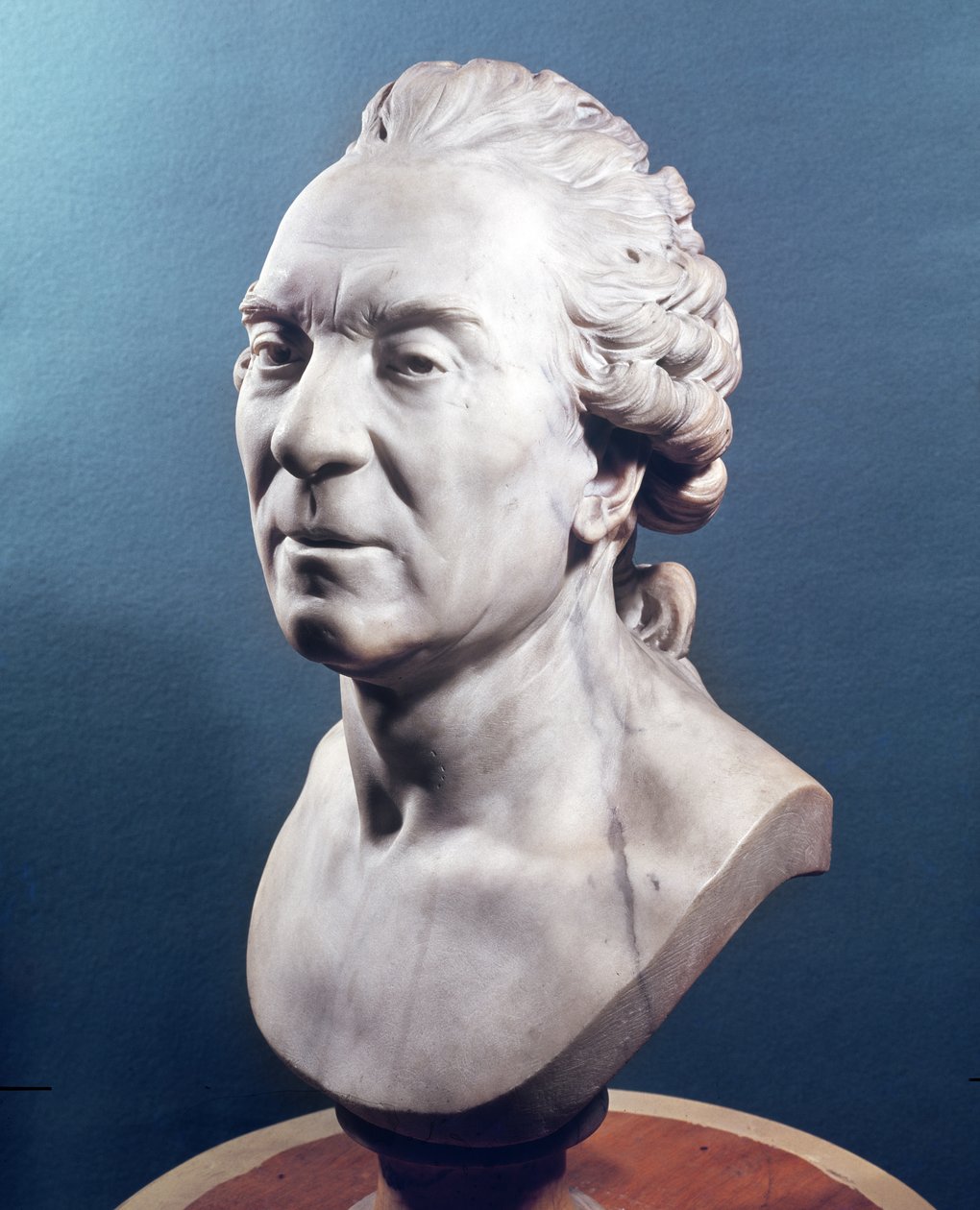 Georges Louis Leclerc'in Büstü (1707-88) Comte de Buffon, c.1783 (mermer) by Jean Antoine Houdon