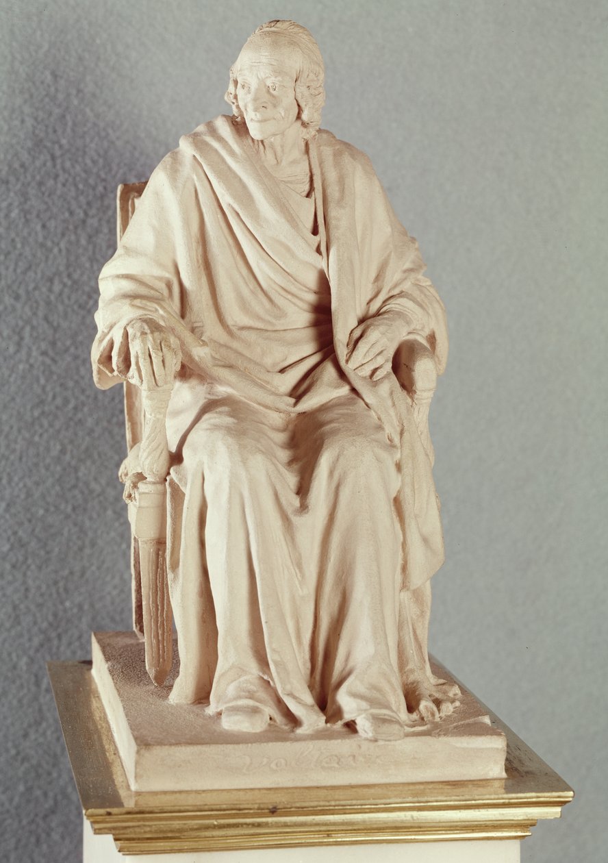 Francois Marie Arouet Voltaire (1694-1778) 1778 (mermer) by Jean Antoine Houdon