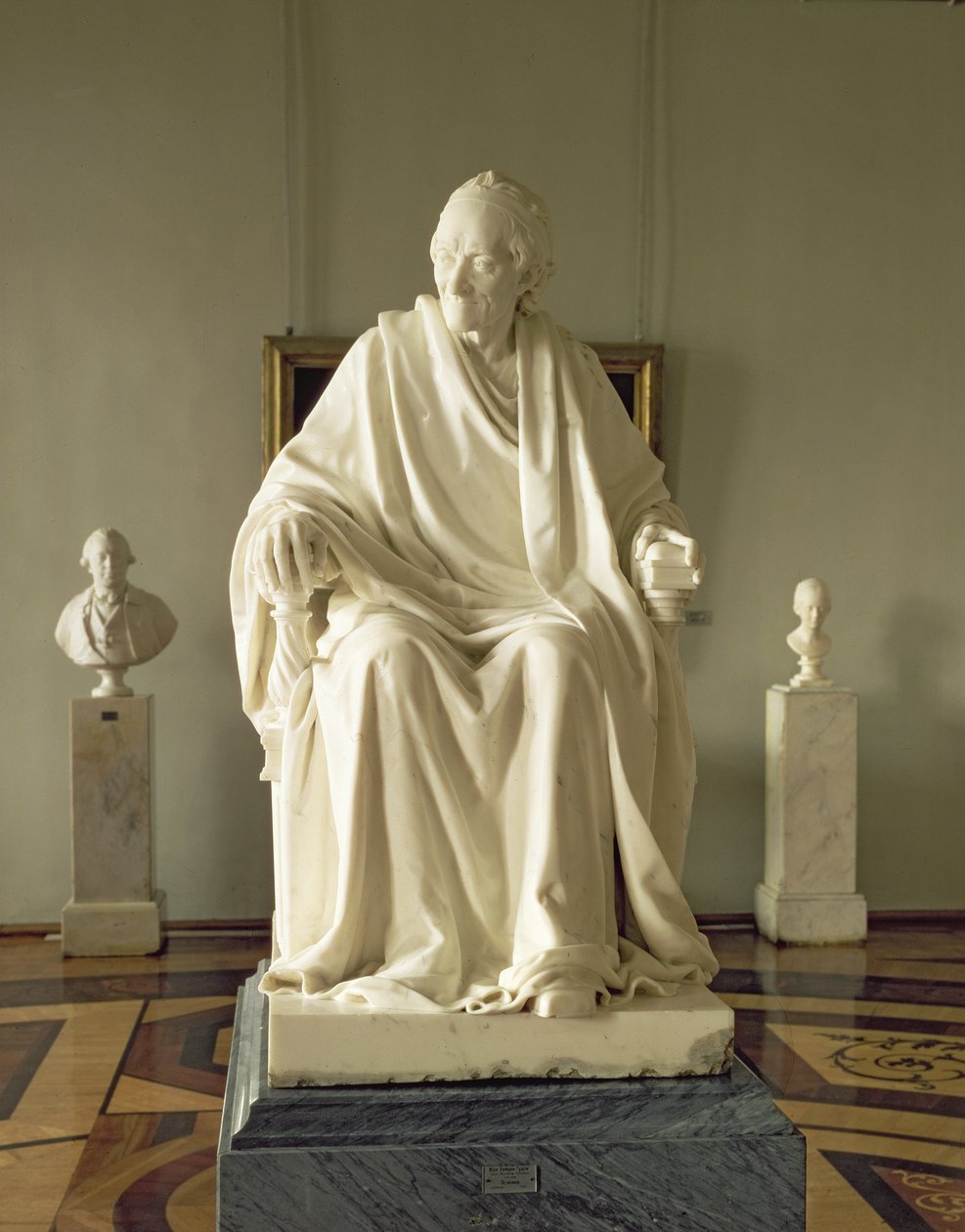 Francois Marie Arouet Voltaire (1694-1778) 1781 (mermer) by Jean Antoine Houdon