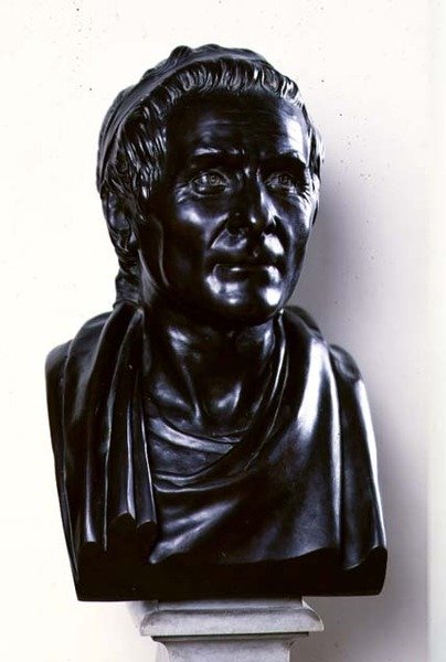 Jean Jacques Rousseau (1712-78) 1778 (bronz) by Jean Antoine Houdon