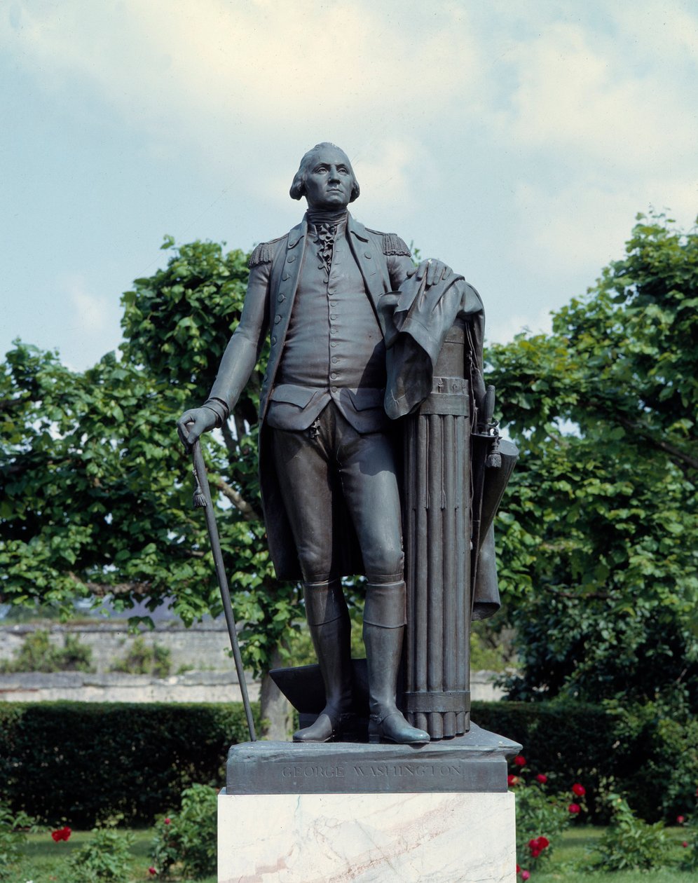 George Washington Portresi (1732-1799) Jean Antoine Houdon Heykeli (1741-1828) 18. yüzyıl Blearancourt, musee franco-amerikan by Jean Antoine Houdon