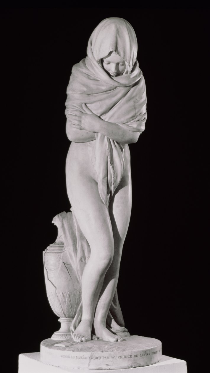 Kış veya Soğuk Kadın (mermer) by Jean Antoine Houdon
