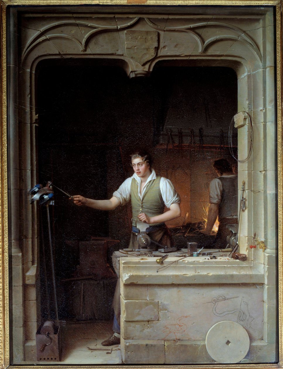Bir çilingir, dosyasını Jean de La Fontaine