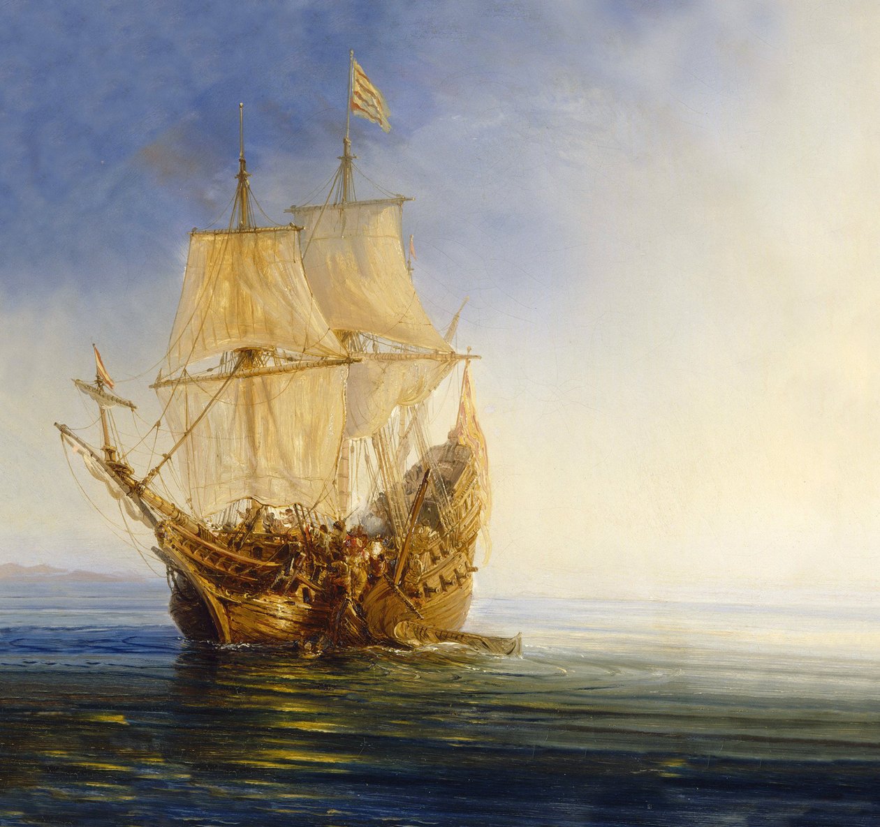 Bir kalyon ele geçir by Jean Antoine Theodore Gudin