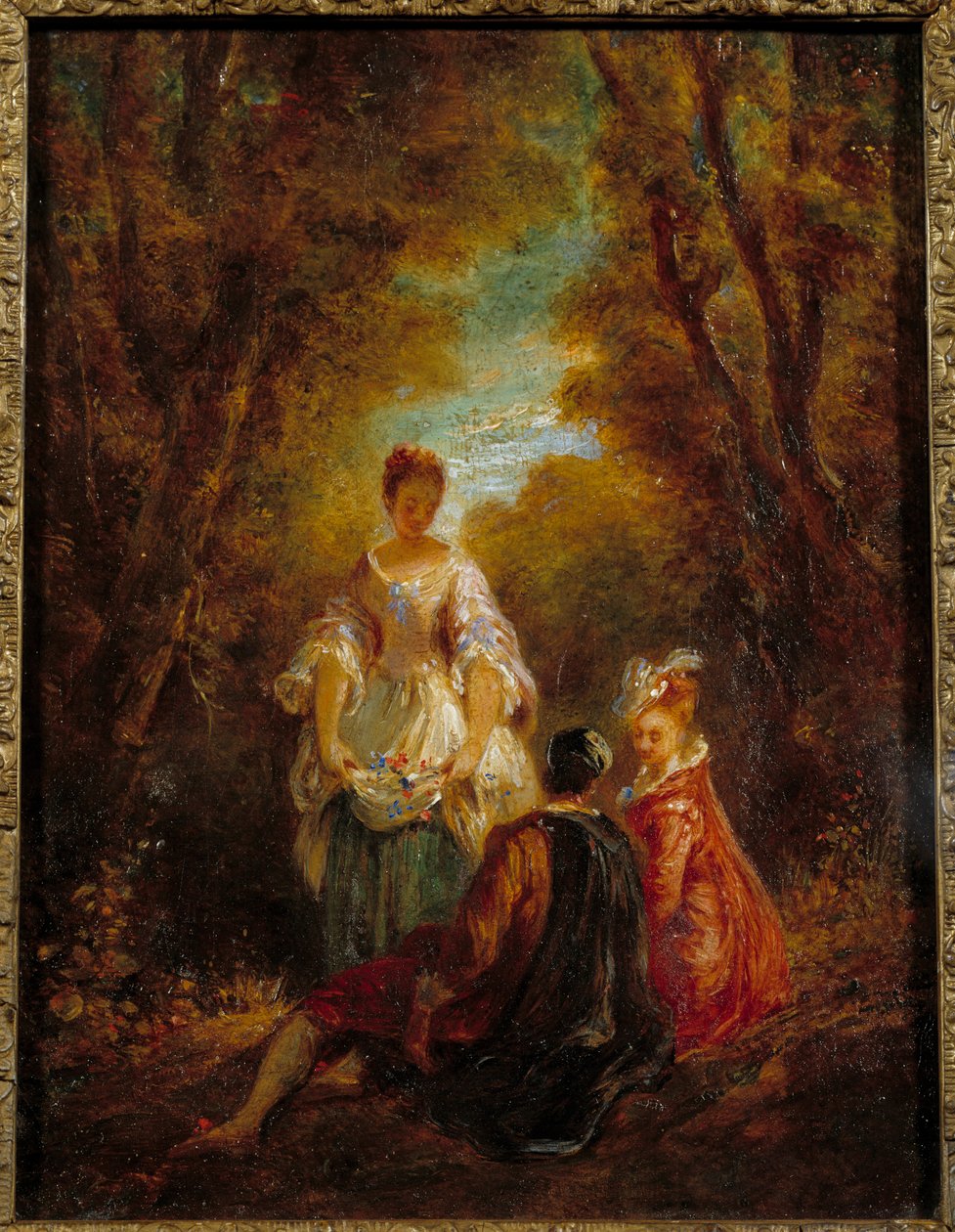 Bir parktaki karakterler Jean Antoine Watteau