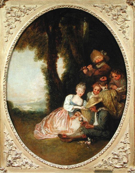 Konser Şampeti, 1715 by Jean Antoine Watteau