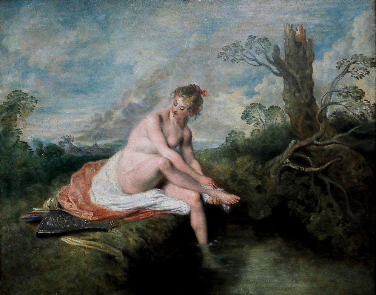 Diana Banyoda by Jean Antoine Watteau