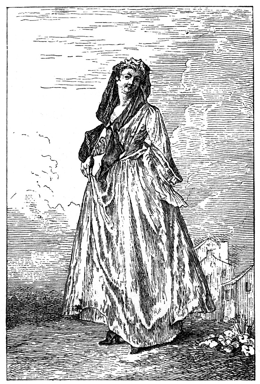 Fransız Kostümü, 1885. by Jean Antoine Watteau