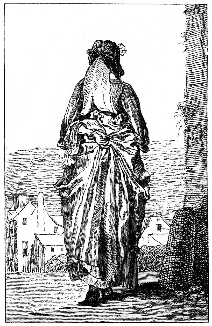 Fransız Kostümü, 1885. by Jean Antoine Watteau
