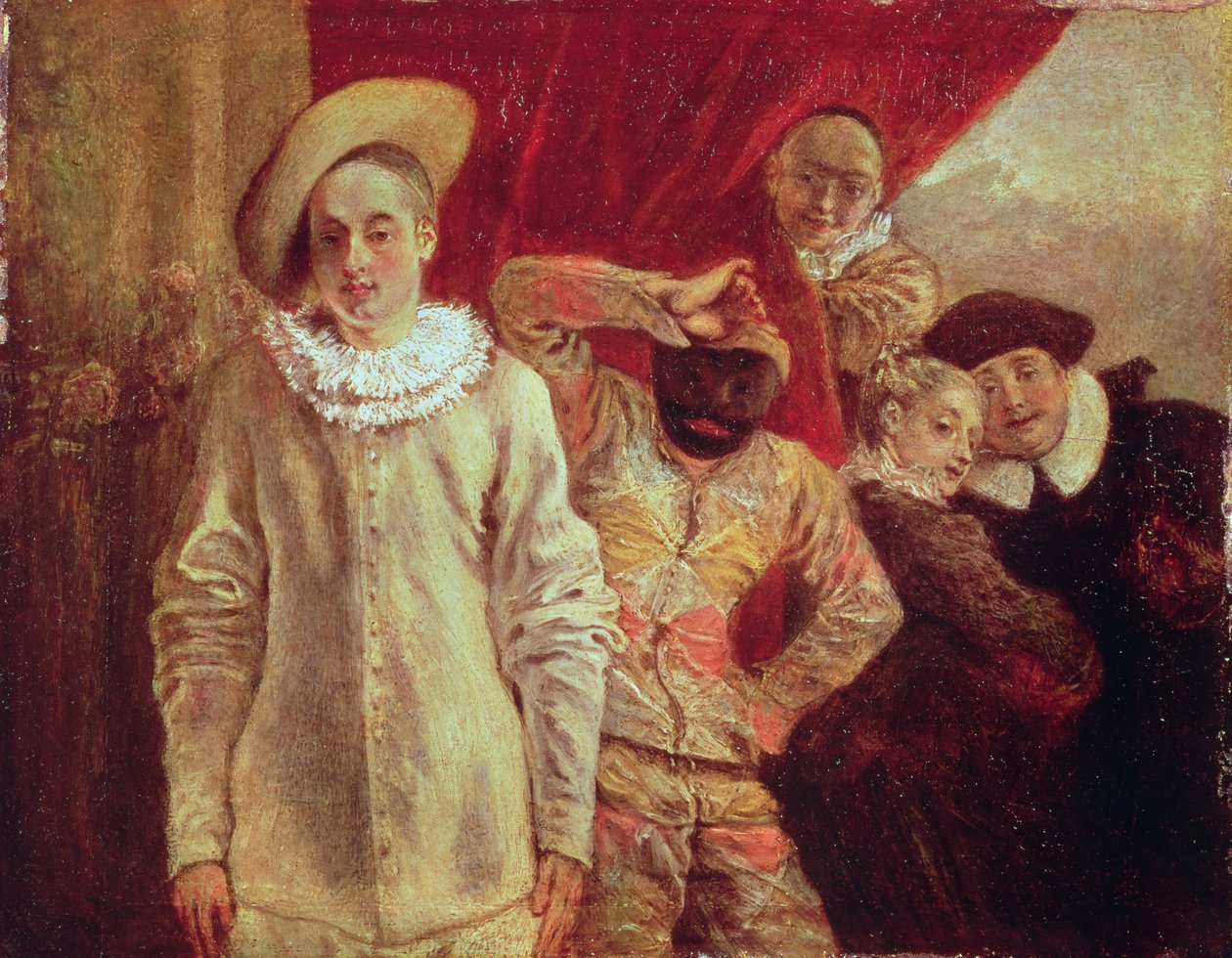 Harlequin, Pierrot ve Scapin, Commedia dell