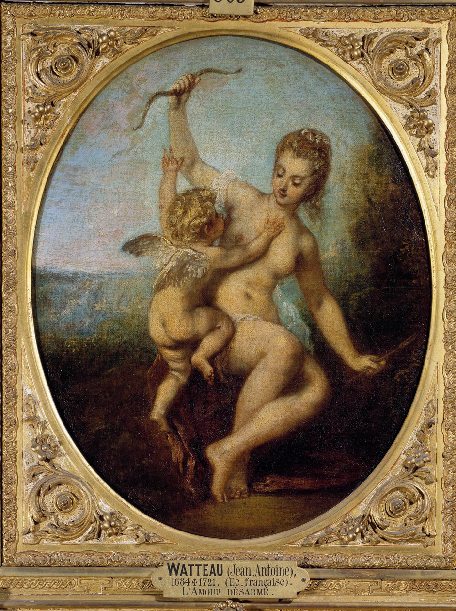 Aşk silahsızlandırıyor Boyama Jean Antoine Watteau (1684-1721) 18. yüzyıl by Jean Antoine Watteau