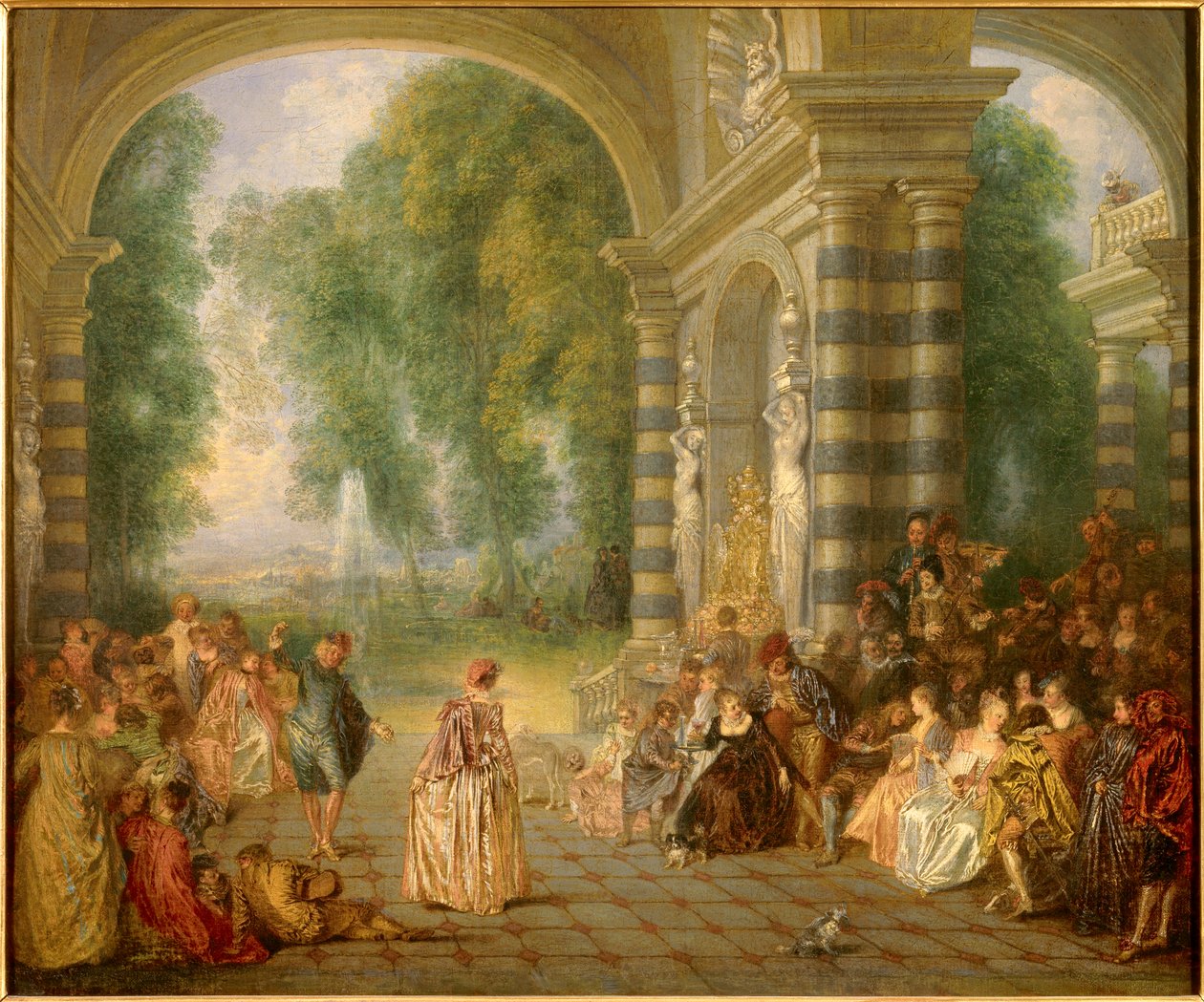 Les plaisirs du bal Jean Antoine Watteau