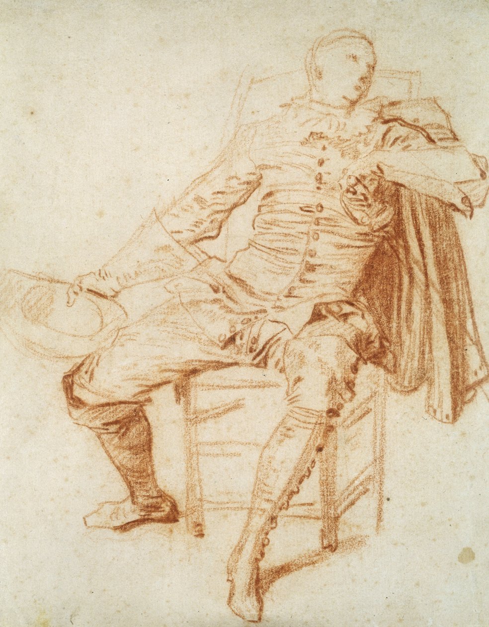 Scapino, Commedia dell "Arte by Jean Antoine Watteau