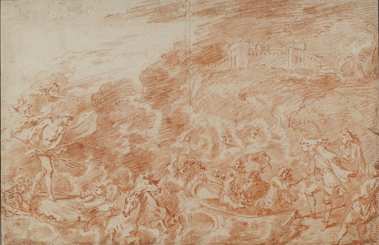Denizde Fırtına, 18. yüzyıl by Jean Antoine Watteau